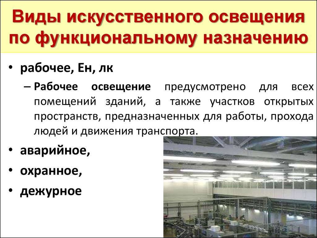 Производственные помещения должны. Виды искусственного освещения. Виды искусственного освещения по функциональному назначению. Виды искусственной освещенности. Виды искусственного освещения помещений.