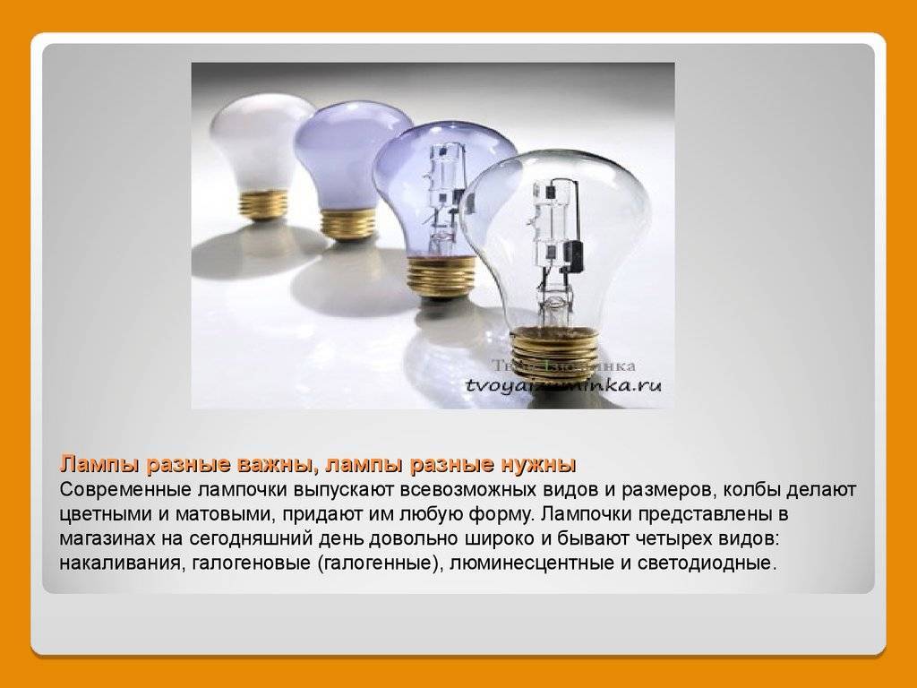 Почему лампу называют лампой. Современные лампы. Лампочки разные. Лампа для презентации. Лампочка информация.