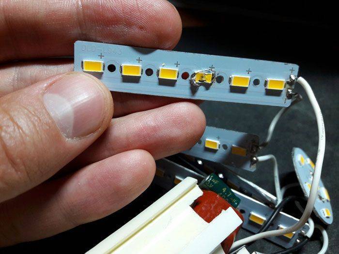 Не работает диодный прожектор. как производится ремонт светодиодных прожекторов своими руками