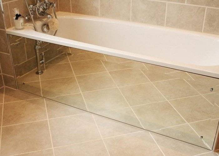 Как сделать зеркальный экран под ванну: пошаговая инструкция