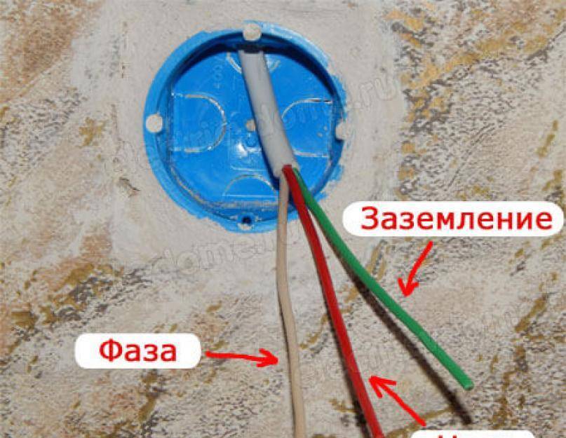 Как подключить розетку с заземлением - подключение (+фото)