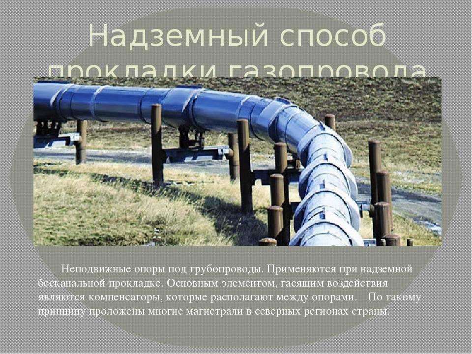 Классификация и монтаж магистрального газопровода