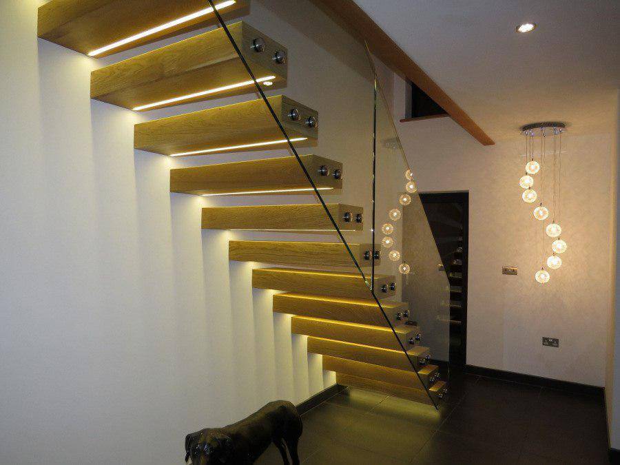 Способы освещения лестниц — светильники и датчики