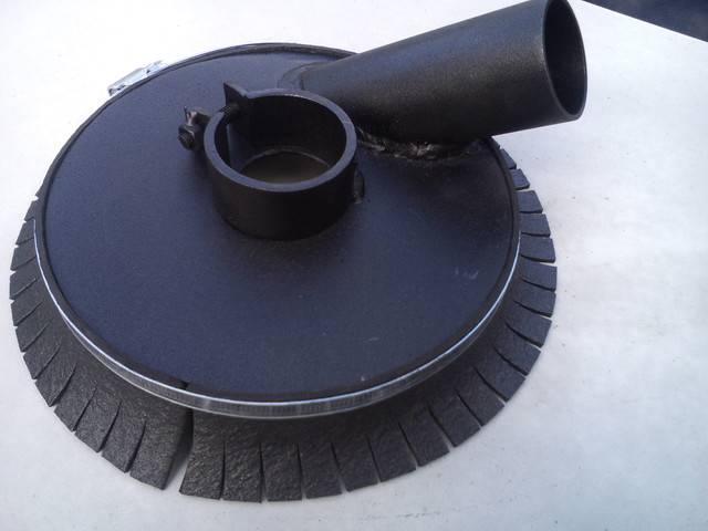 Кожух air duster для удаления пыли на болгарку (ушм) под пылесос 230