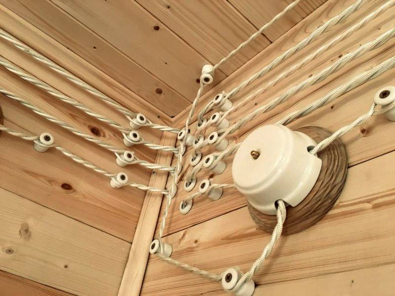 Ретро проводка: что это такое и особенности открытого монтажа в деревянных домах