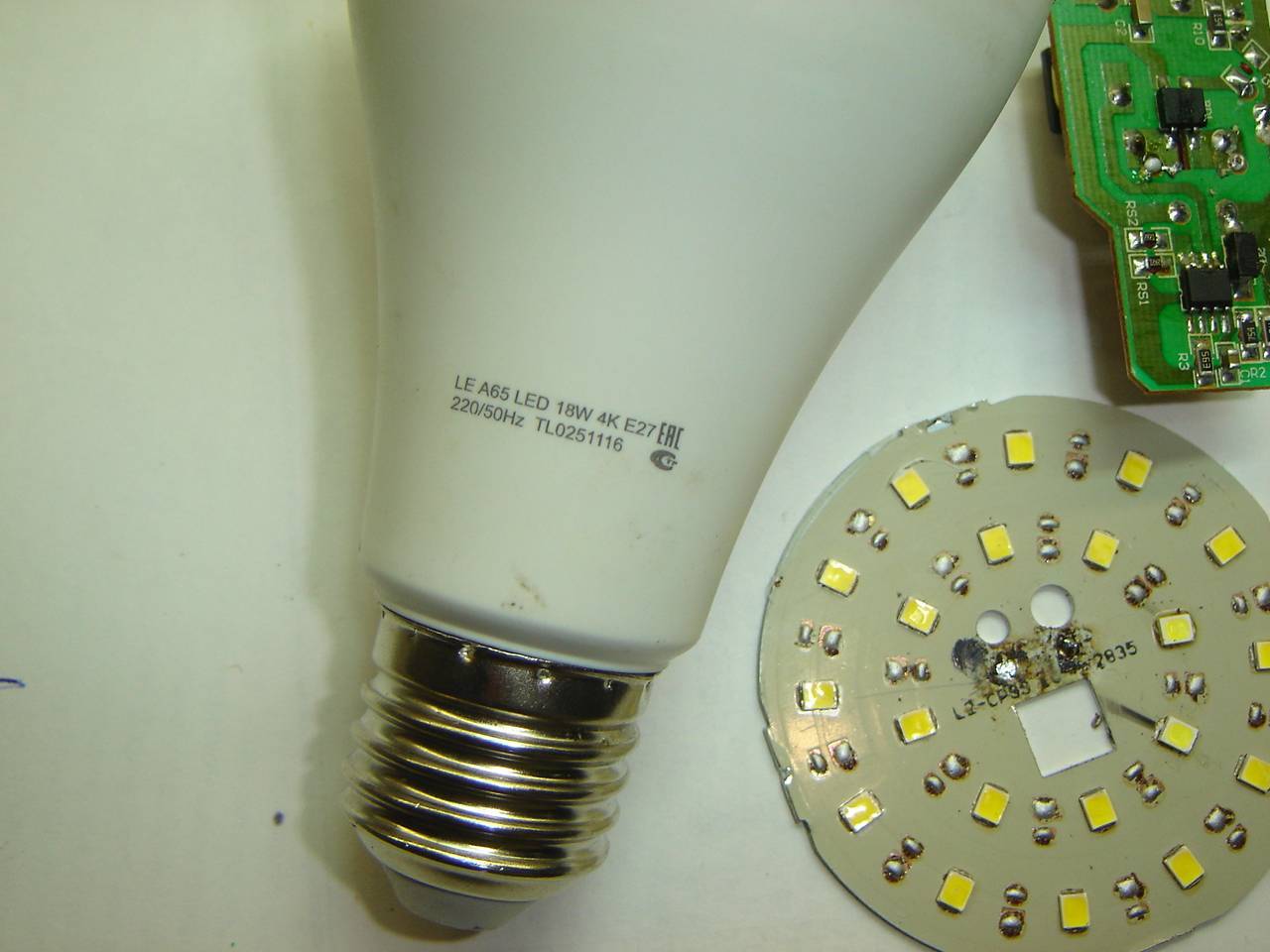 Светодиодная лампа ремонт своими руками на 220в