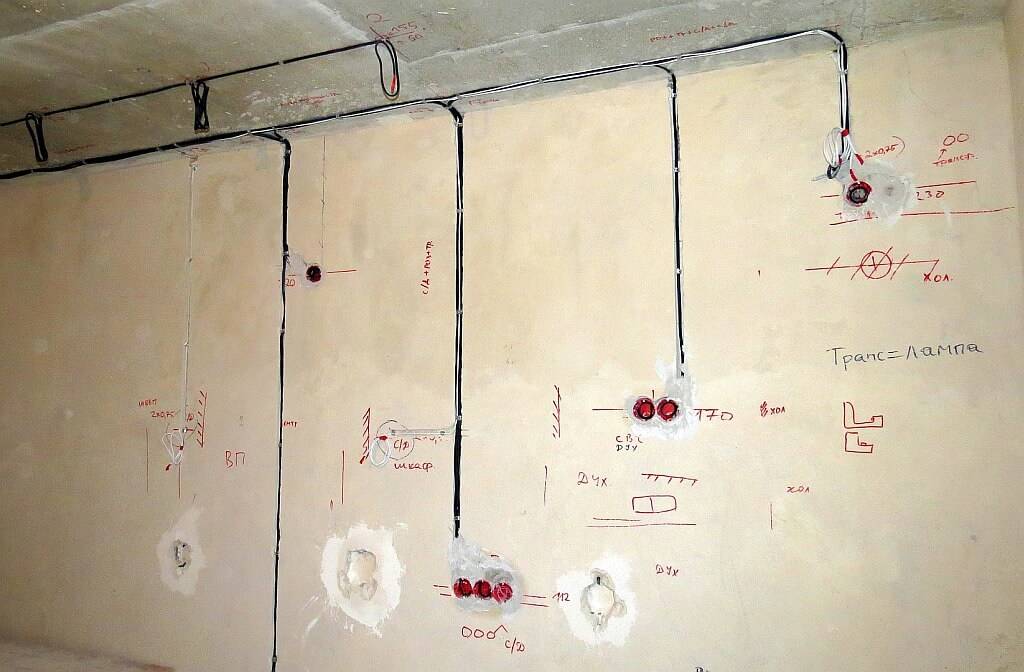 Штробление стен под проводку в панельном доме