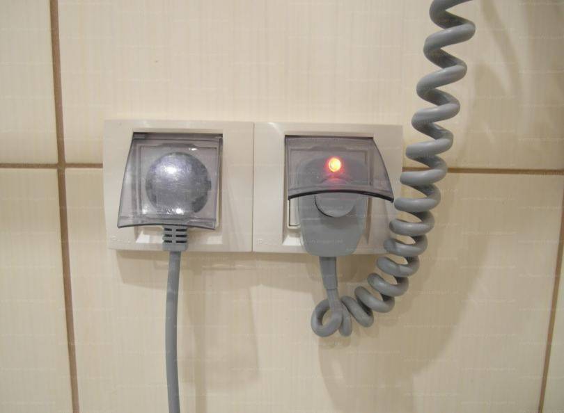 Разводка электропроводки в ванной