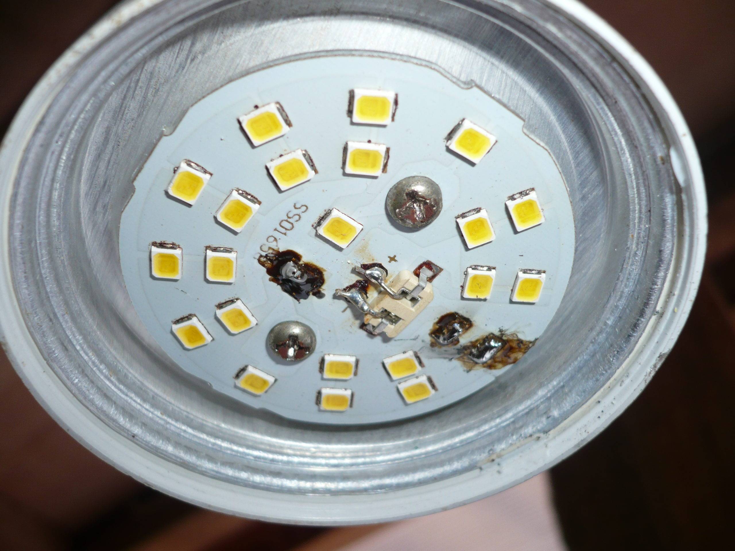 Светодиодная лампа начала моргать ремонт - мастерок