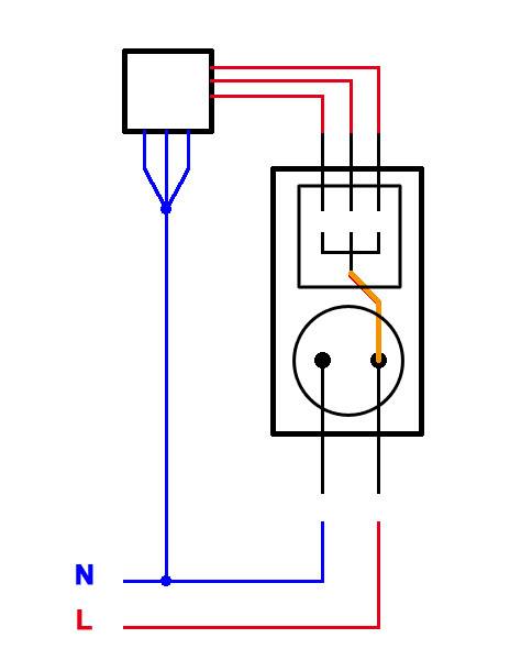 Как подключить розетку и выключатель в одном корпусе