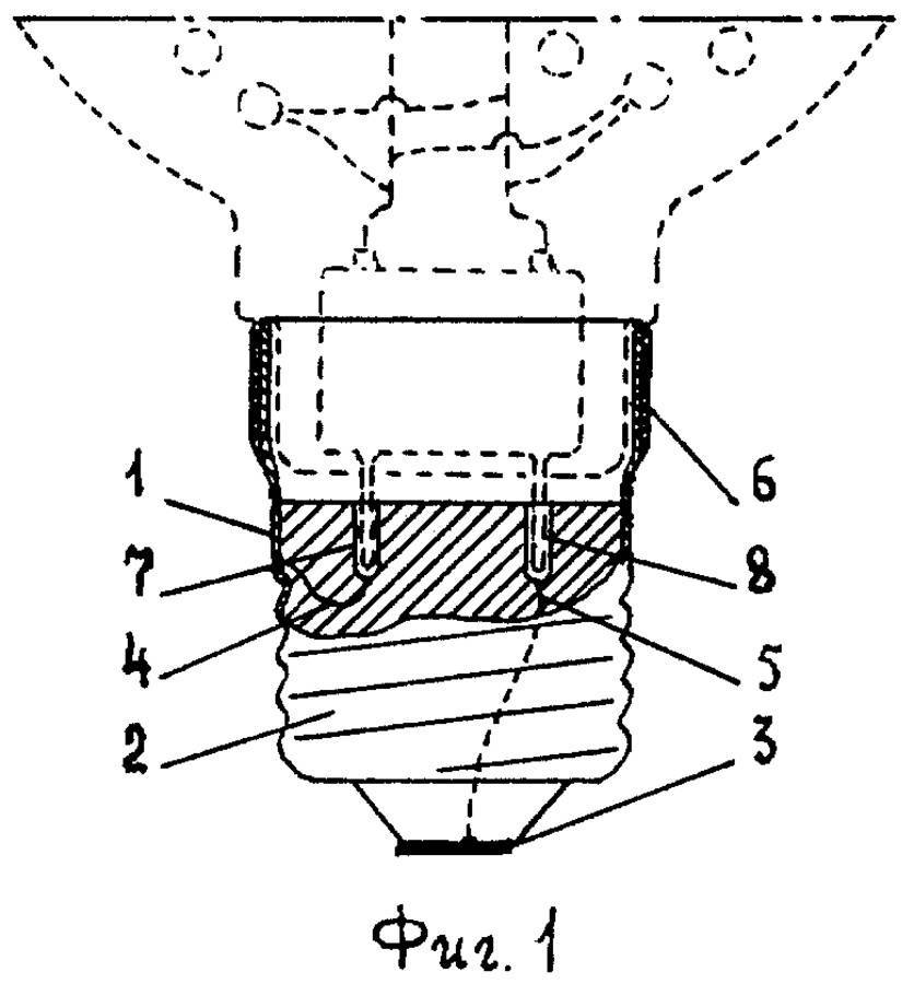 Схема патрона лампочки