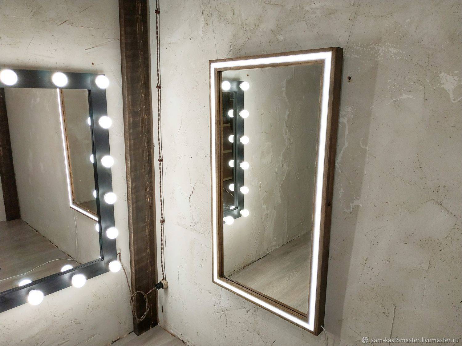 Зеркало с подсветкой своими руками: пошаговая инструкция, как сделать своими руками (100 фото идей)