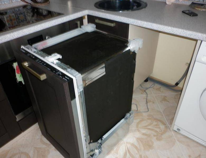 Установка посудомоечной машины bosch: монтаж и подключение