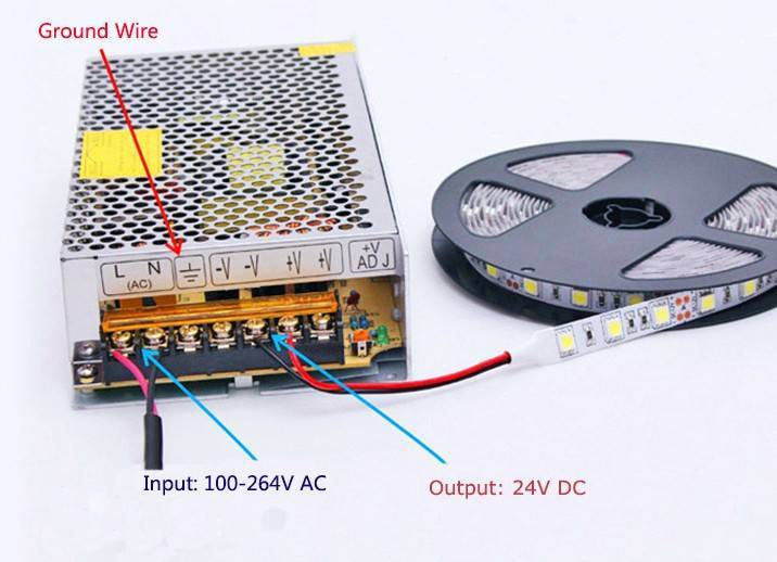 Схемы подключения rgb светодиодной ленты через контроллер