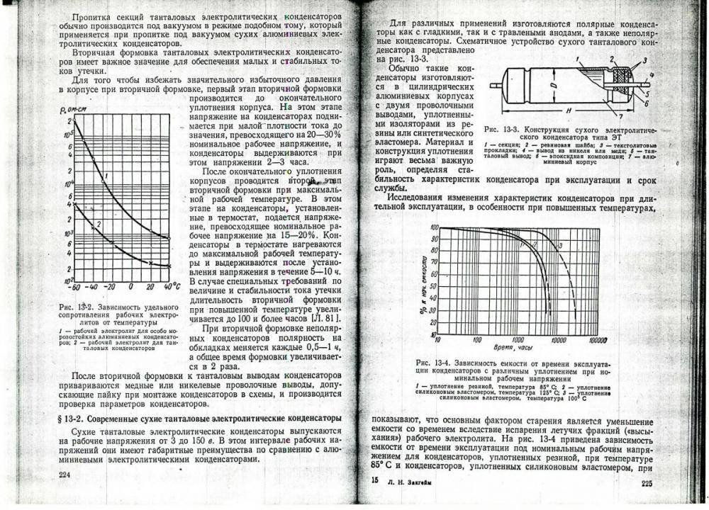 Формовка электролитических конденсаторов и схема прибора