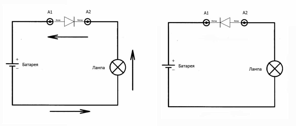 Диод лампа схема