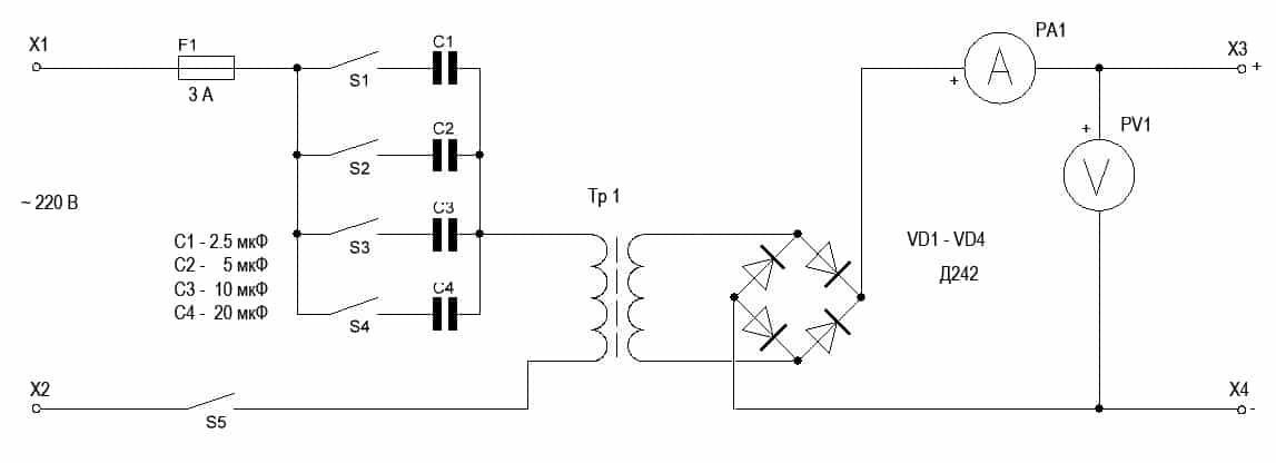 Схемы самодельного зарядного устройства с регулировкой тока и напряжения