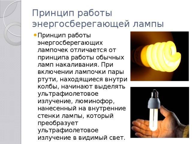 Виды ламп и освещения