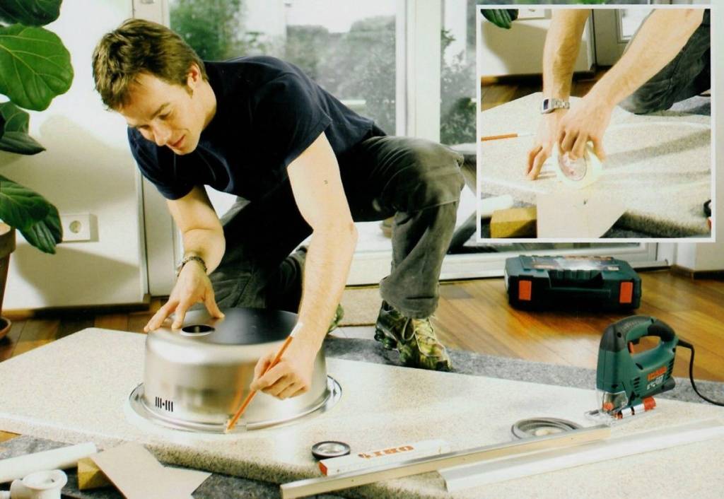 Как врезать мойку в столешницу кухни: правильный процесс установки своими руками