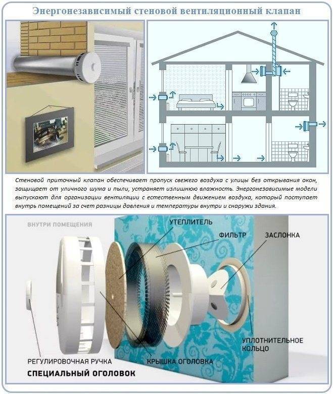 Вентиляция в частном доме своими руками схема с выходом через стену на улицу