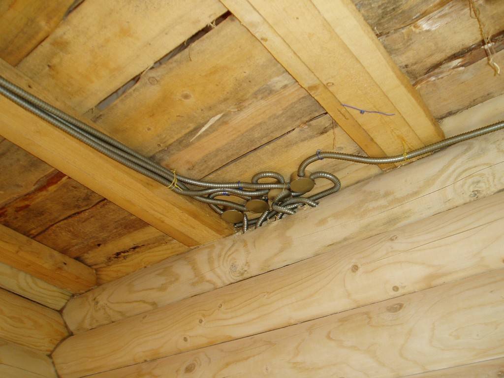 Скрытая проводка в деревянном доме: красиво и безопасно, при правильном монтаже