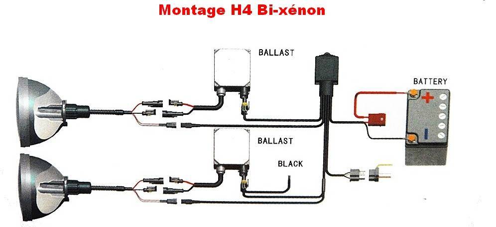 Как подключить ксенон своими руками схема