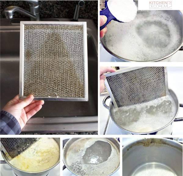 Как очистить вытяжку на кухне от жира: способы чистки решетки