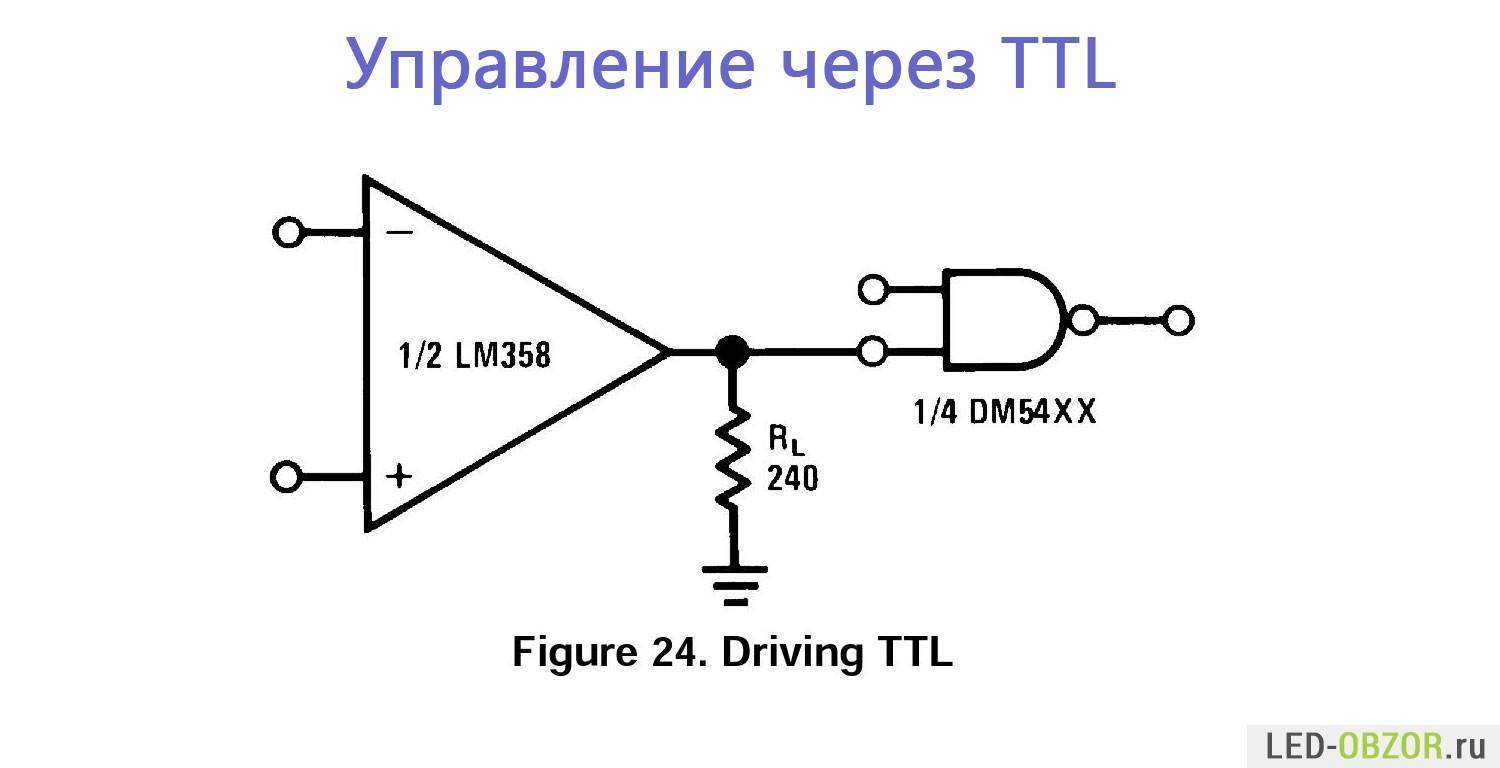 Мигалка на lm358 схема