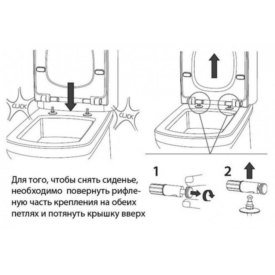 Как снять стульчак с унитаза