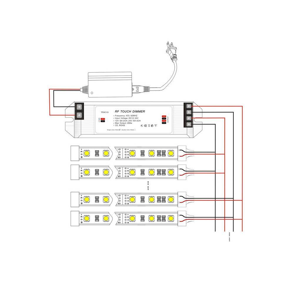 Подключение светодиодной ленты: как правильно выполнить, нюансы монтажа