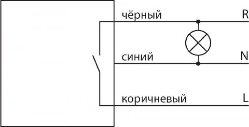 Схема подключения датчика освещения для освещения, фотореле