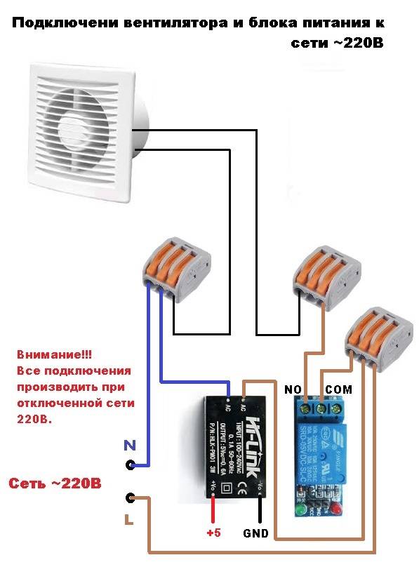Установка и подключение вытяжного вентилятора в ванной комнате