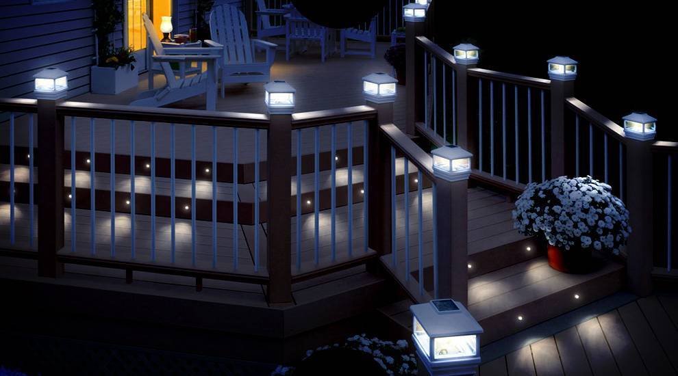 Освещение террасы, как организовать функциональное и красивое освещение, тонкости выбора ламп и светильников - 13 фото