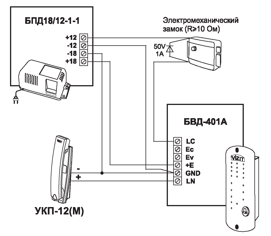 Vizit схема подключения - 96 фото