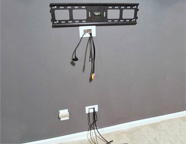 Как скрыть провода от телевизора на стене: простые решения