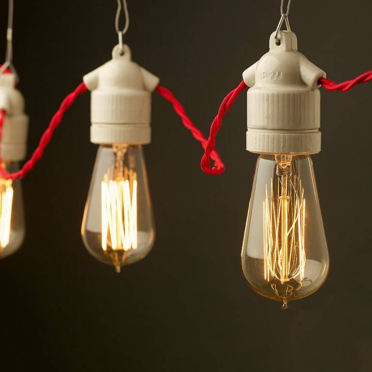Гирлянда из лампочек в стиле ретро: схемы, идеи, как сделать