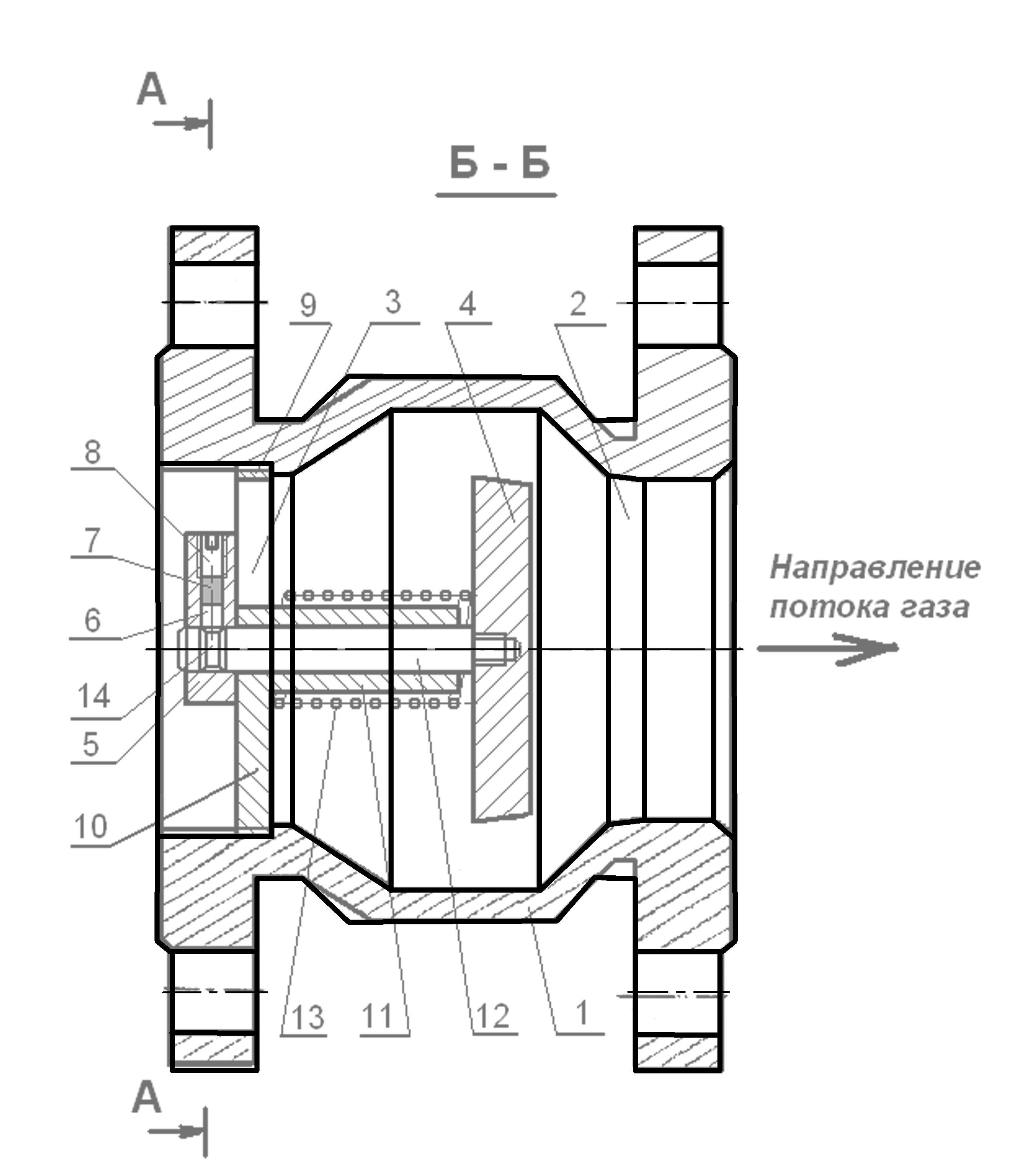 Термозапорный клапан на схеме