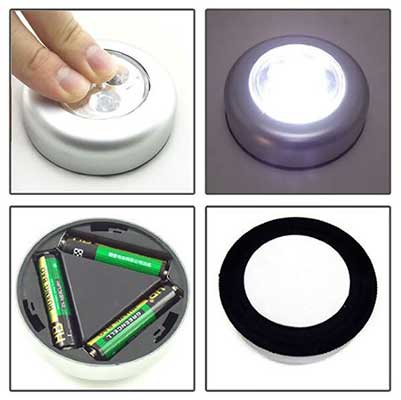 Светодиодные светильники на батарейках: виды, выбор и особенности