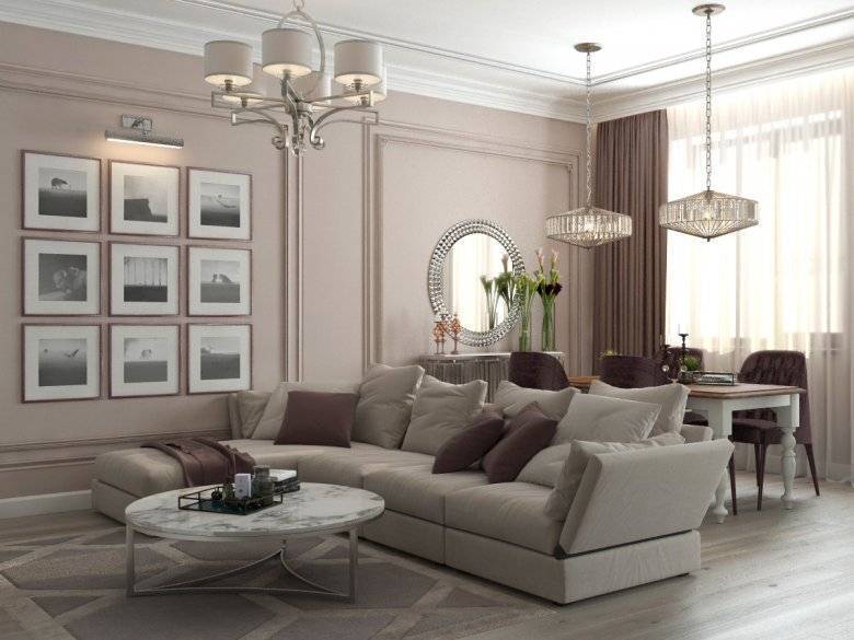 Стильная гостиная неоклассика: 70 фото интерьера, выбор мебели и дизайна