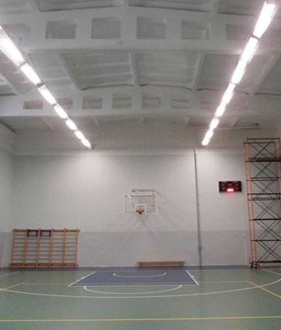 Освещение в спортивных залах, варианты светильников