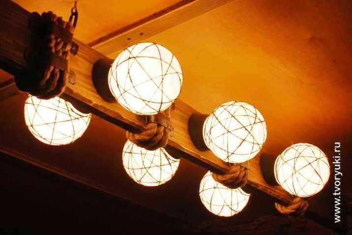 Светильник своими руками: мастер-класс декора и креативные идеи оформления светильников (105 фото)
