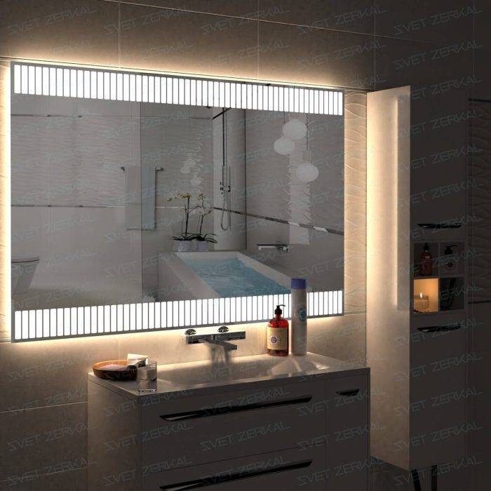 Зеркало в ванную с подсветкой (100 фото): виды и новинки 2022 года