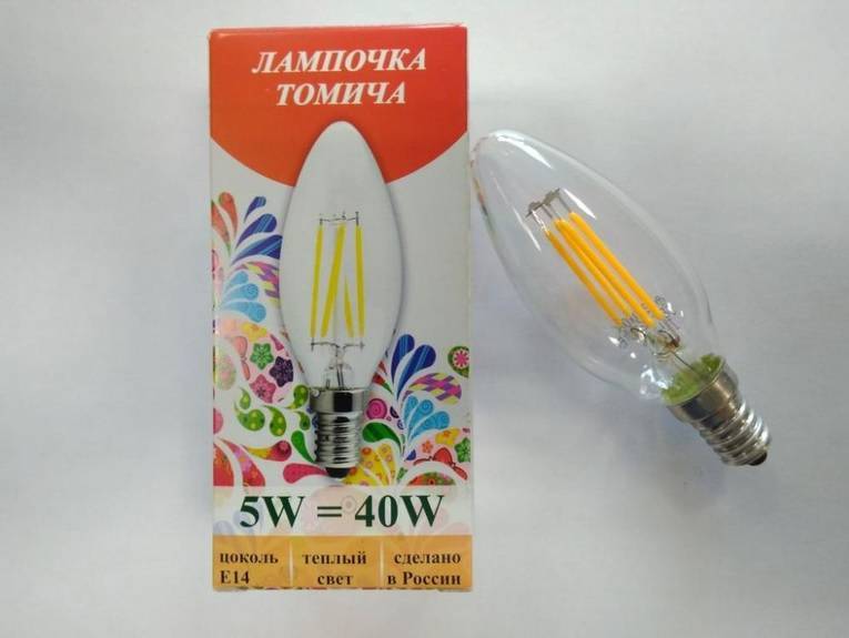 Обзор филаментных светодиодных ламп томича на 6w и 8w