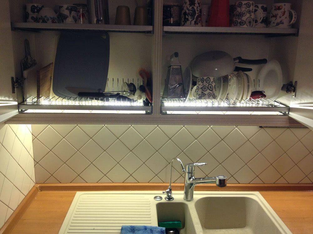 Светильники для кухни над рабочей поверхностью: как правильно распределить свет на кухне