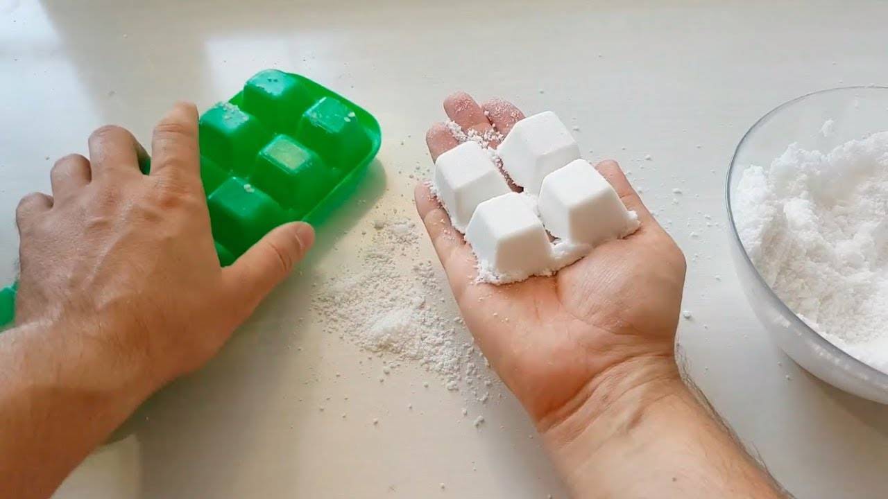 Приготовление таблеток, порошка и геля для посудомоечной машины своими руками