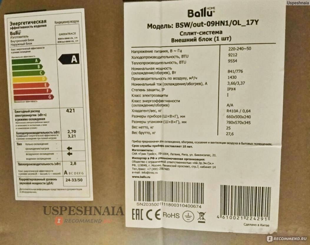 Обзор сплит-системы ballu bsli-09hn1: технические характеристики, отзывы + сравнение с конкурентами