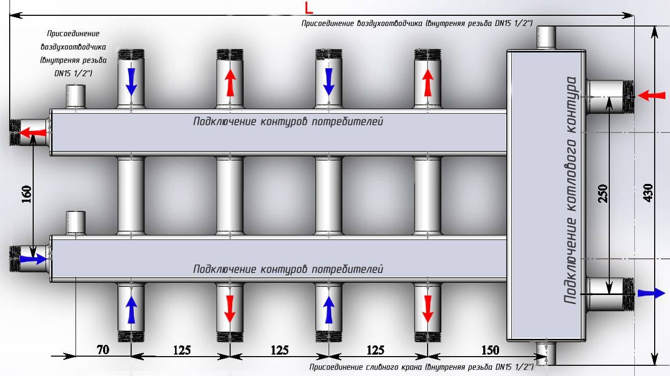 Коллектора схема отопления