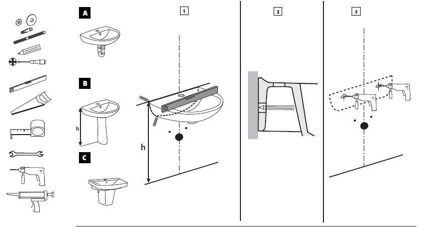 Как установить раковину с пьедесталом в ванной собственными руками