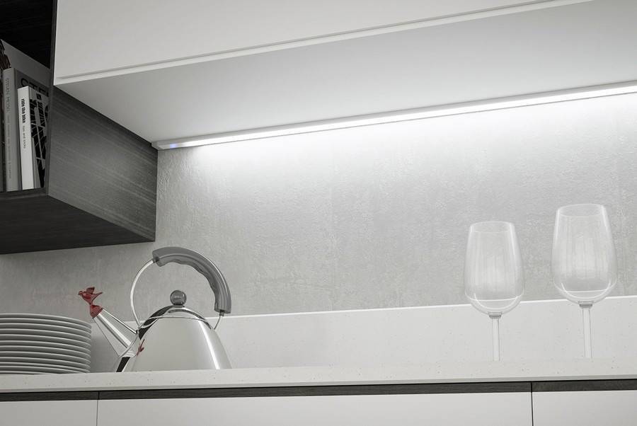 Светодиодная подсветка для кухни под шкафы: как сделать своими руками