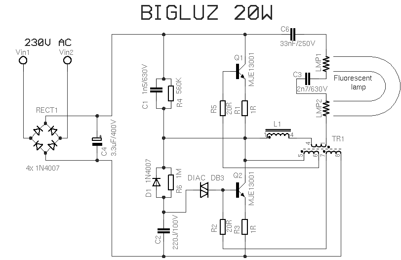 Power supply type bl1 for pl lamps 7 9 11w схема